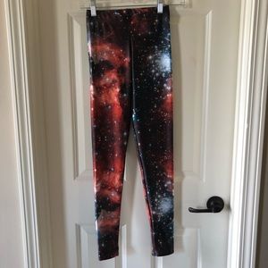 Blackmilk RED Galaxy Leggings